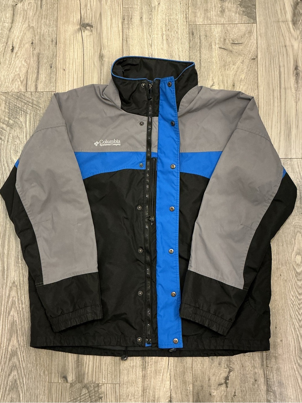 Columbia Black & Blue Insulated Jacket with Inner Label